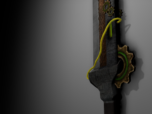 steampunk sword 3D Model