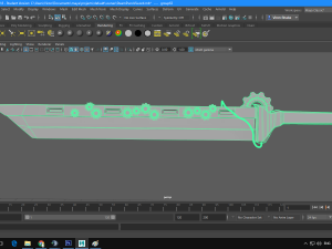 steampunk sword 3D Model