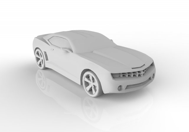 chevrolet camaro 3D Model .c4d .max .obj .3ds .fbx .stl .blend