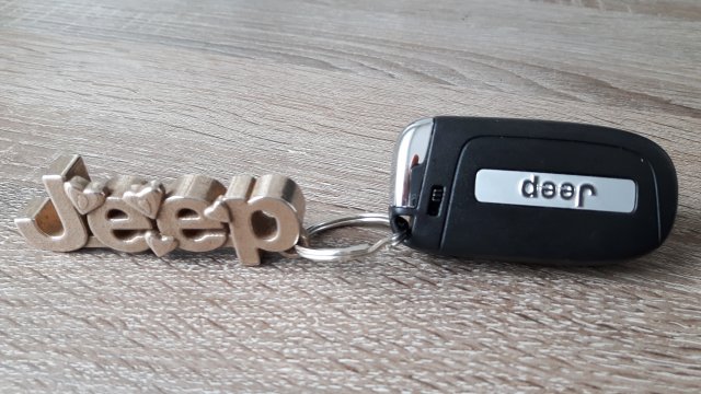 jeep keychain Modello di stampa 3D in Portachiavi 3DExport