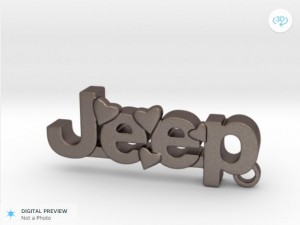 jeep keychain Modèles 3D en vedette