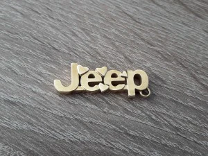 Jeep-Herzen-Schl&uuml;sselanh&auml;nger 3D Druckmodell