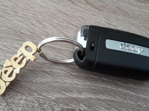 jeep hearts keychain 3D Print Model