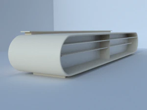 modern reception desk 3D Model