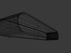 modern reception desk 3D Model