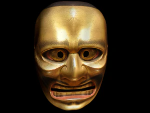 japanese mask pack noh medieval fantasy edo japan art wall decor 3D Model
