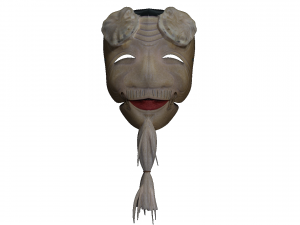 japanese mask pack noh medieval fantasy edo japan art wall decor 3Dモデル