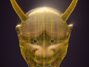 japanese mask pack noh medieval fantasy edo japan art wall decor 3Dモデル