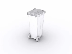 wheelie bin 3D Model