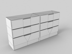 double dresser 3D 模型