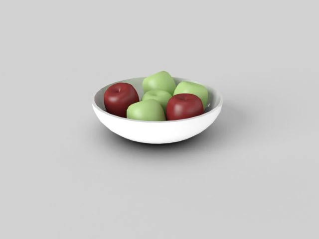 fruit bowl 3D Model .c4d .max .obj .3ds .fbx .stl .blend