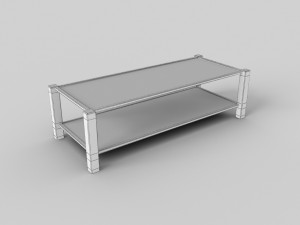glass table 3D 모델