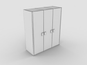 modern wardrobe Modelo 3D