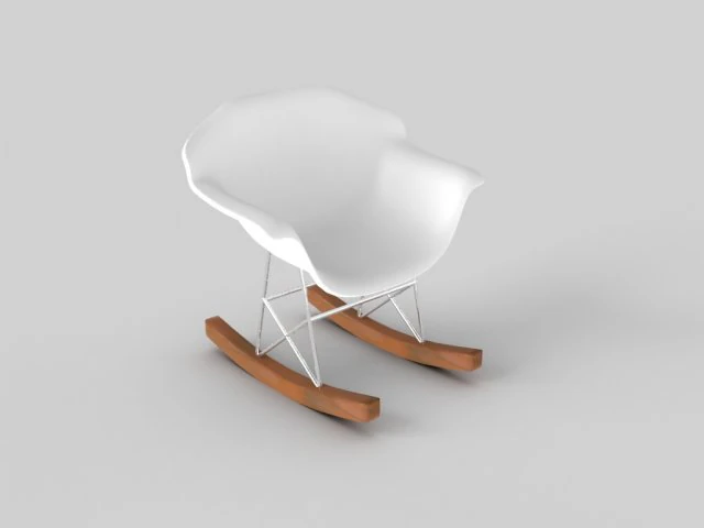 patio rocker 3D Model .c4d .max .obj .3ds .fbx .stl .blend 