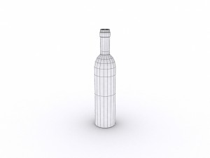 wine bottle Modèle 3D