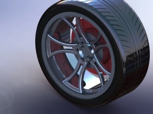 rhine and tire and disc Modèle 3D