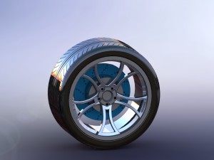 rhine and tire and disc Modèle 3D
