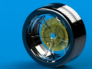 rhine and tire and disc Modèle 3D