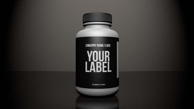 supplement bottle Modèle 3D .c4d .max .obj .3ds .fbx .stl .blend 