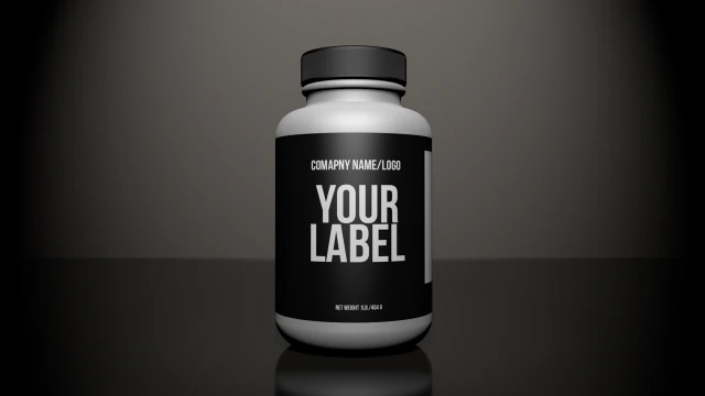supplement bottle 3D Model .c4d .max .obj .3ds .fbx .stl .blend 