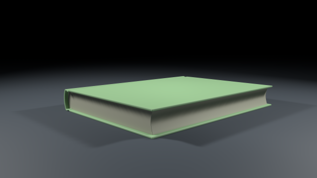 hardcover book Model 3D .c4d .max .obj .3ds .fbx .stl .blend
