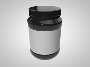 supplement - protein bottle 3D Model
