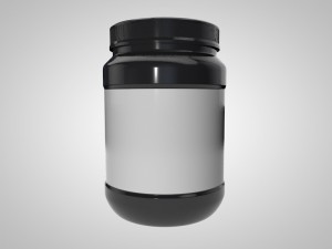 supplement - protein bottle 3D मॉडल