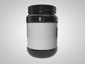 supplement - protein bottle 3D Model