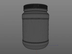 supplement - protein bottle 3D Model