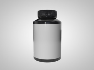small supplement bottle 3D Model