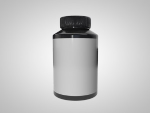 small supplement bottle Modelo 3D