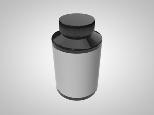 small supplement bottle 3D Model