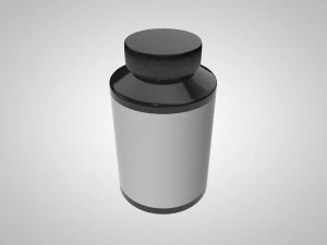 small supplement bottle 3D Model