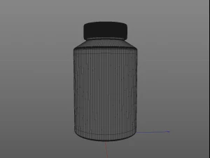 small supplement bottle 3D Model