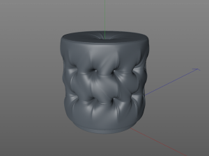 chesterfield stool 3D Model