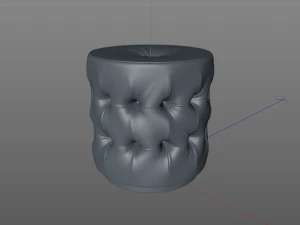 chesterfield stool 3D Model