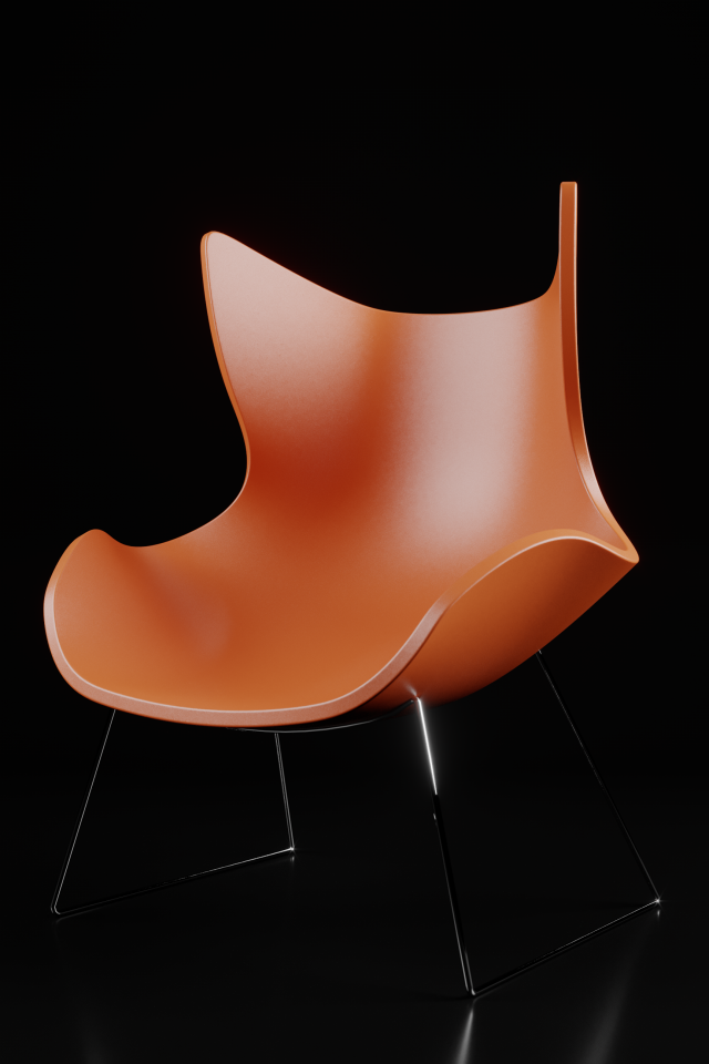 retro highback chair 3D मॉडल .c4d .max .obj .3ds .fbx .stl .blend 