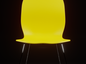 lemon retro chair 3D Модель