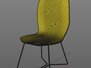 lemon retro chair 3D Model