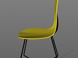 lemon retro chair 3D Model