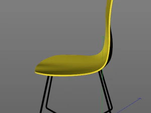 lemon retro chair 3D Model