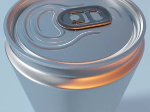 soft drink can - high detail 3D Model