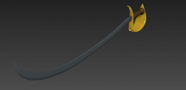 pirate sword 3Dモデル .c4d .max .obj .3ds .fbx .stl .blend 