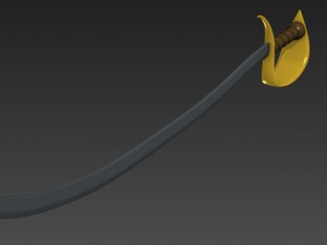 pirate sword 3D Model