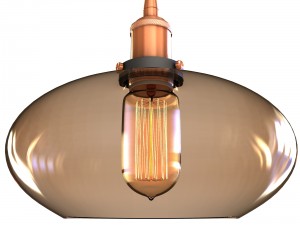 vintage lamp in the thomas edison style Modelo 3D