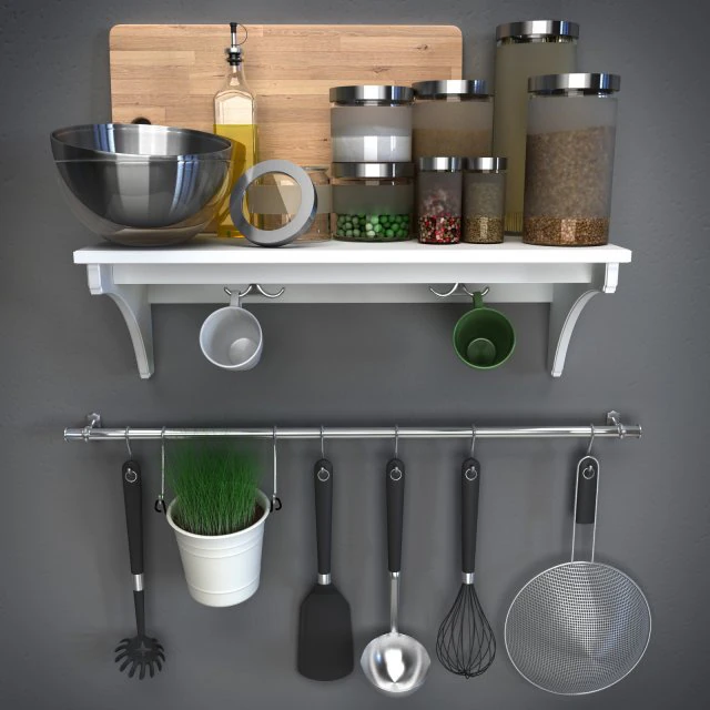 ikeakitchenware ikea kitchen accessories 3D Model .c4d .max .obj .3ds .fbx .stl .blend