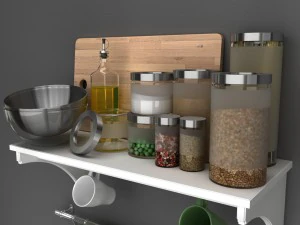 ikeakitchenware ikea kitchen accessories 3D Model