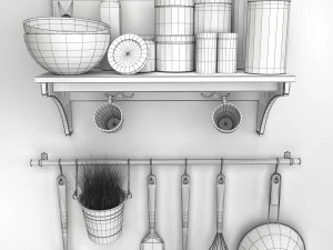 ikeakitchenware ikea kitchen accessories 3D Model