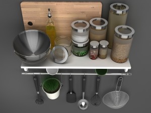 ikeakitchenware ikea kitchen accessories Model 3D