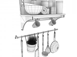 ikeakitchenware ikea kitchen accessories 3D Model
